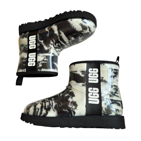 UGG (Rare) PVC Shearling Snow Boots (Moncler Grenoble) : US 6 EU 37